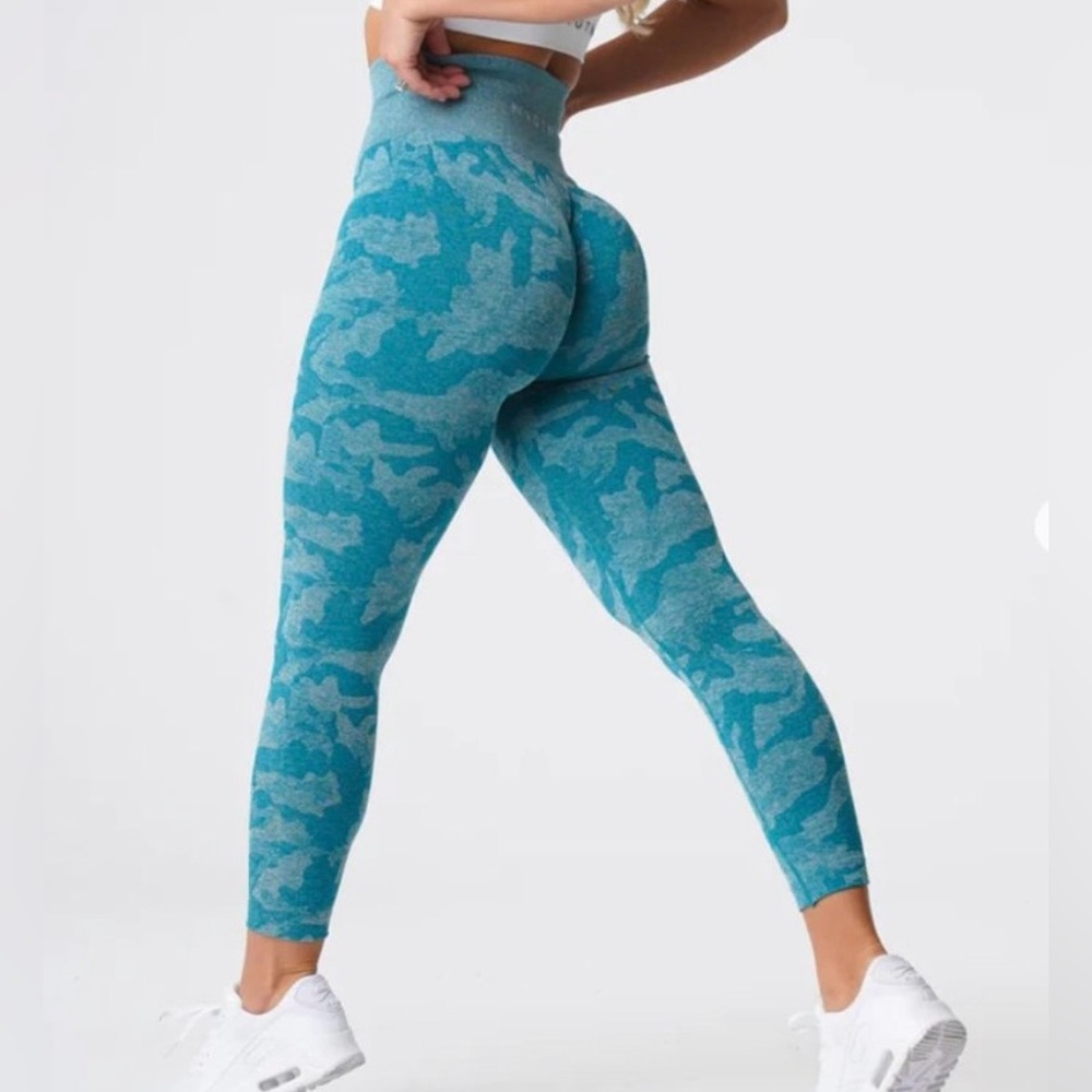 NVGTN teal camo leggings